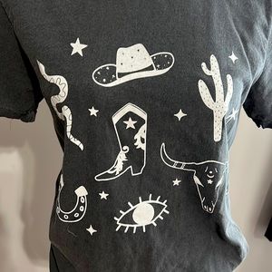 Western Flash Tattoo Graphic Tee